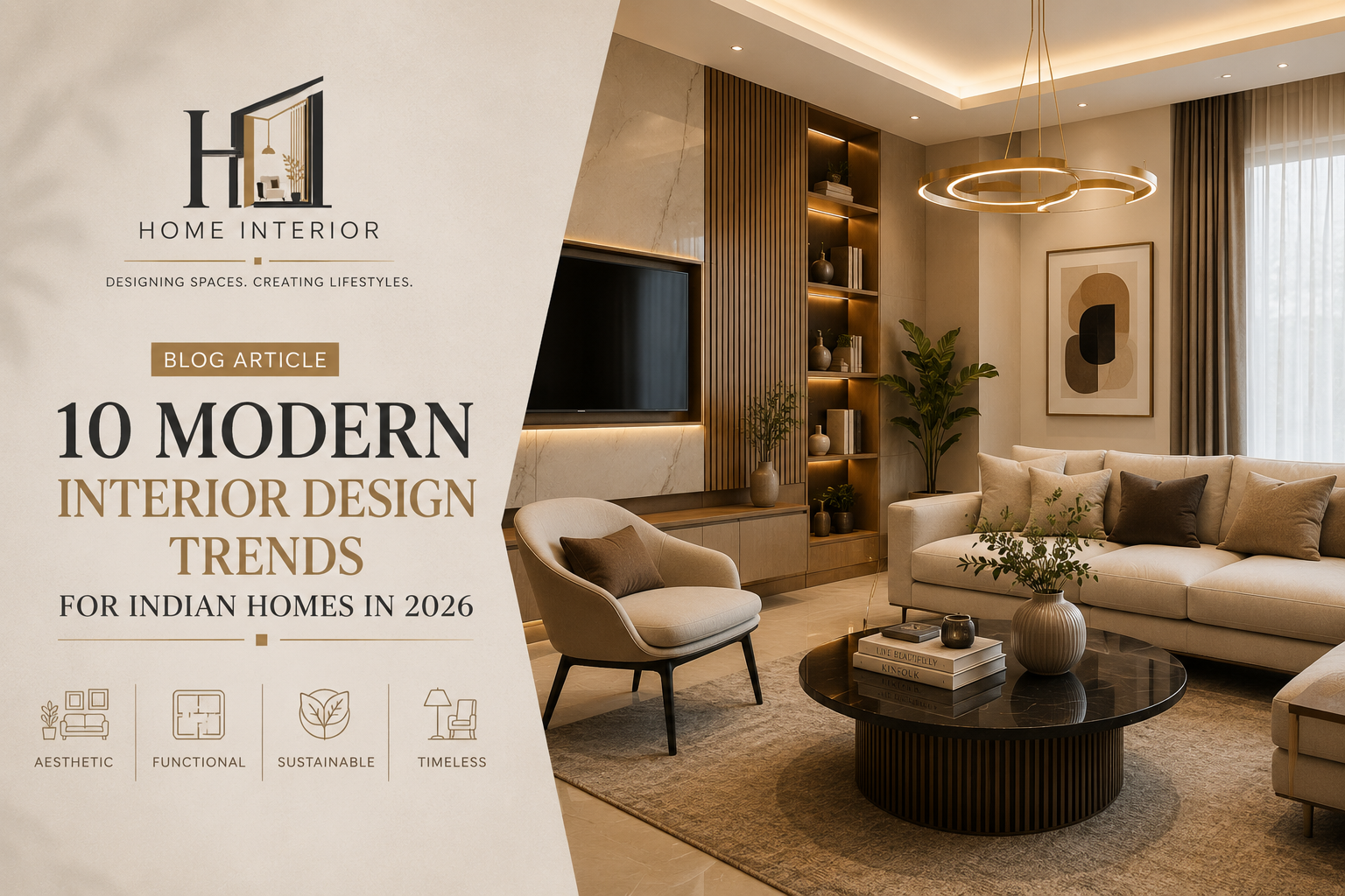 10 Modern Interior Design Trends for Indian Homes in 2026 | Homes Interior